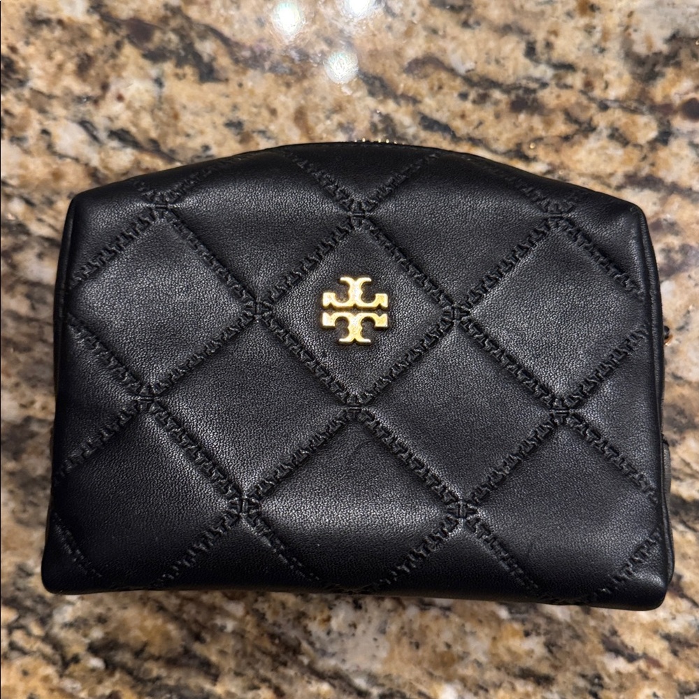 Tory Burch GEORGIA SMALL MAKEUP BAG black